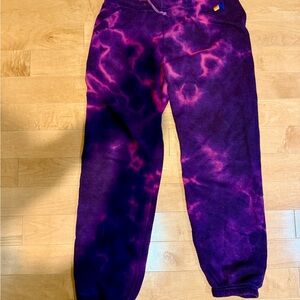 Aviator Nation Tye Dye jogger sweatpants, Size Large.